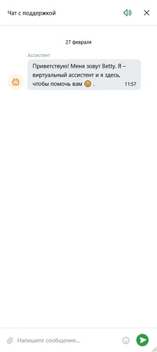 Онлайн чат с оператором техподдержки Lilbet